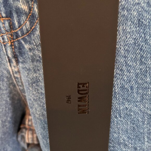 Edwin MAIIA Cropped Wide Leg Trouser Adjustable Waist Jeans One Way Color XS NWT - Picture 3 of 6